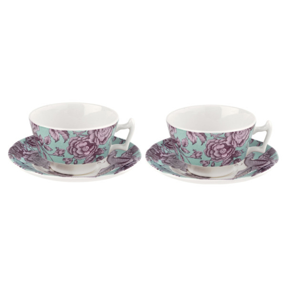 Сервиз чайный на 2 персоны 4 предмета Spode Кингслей морская волна