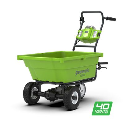 Аккумуляторная садовая тележка самоходная G40GC Greenworks без АКБ и ЗУ 7400007