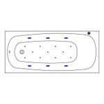 Акриловая ванна Excellent Layla Relax 170x75 WAEX.LAY17.RELAX