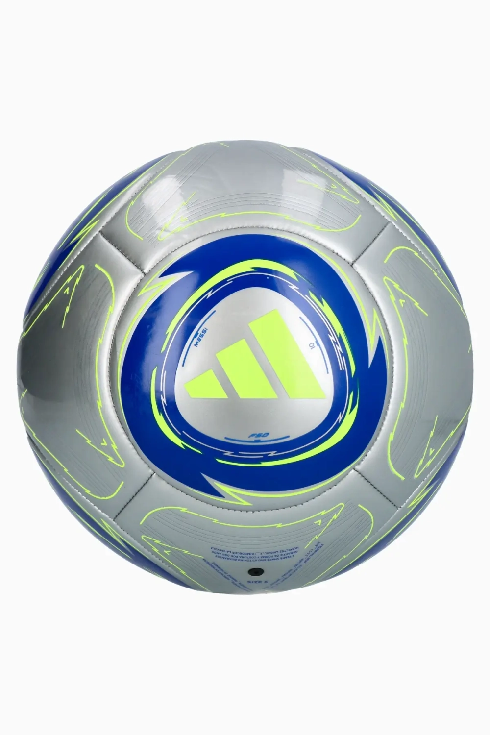 Футбольный мяч adidas Messi Club размер 5 - серебряный