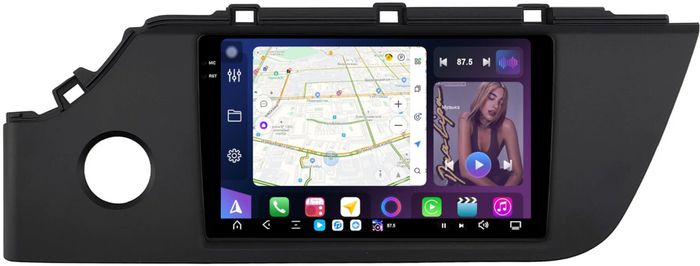 Магнитола для KIA Rio 4, Rio X 2020-2022, Solaris KRS/KRX 2024+ - FarCar S500-TS20 монитор 9.5" 2K QLED на Android 14, Быстрейшая, CarPlay, 4G SIM-слот