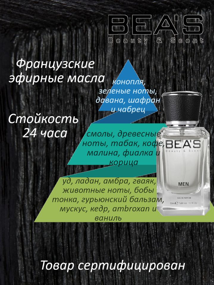 Фото товара Black Afgano / Блэк Афгано унисекс духи BEA'S MEN M217, флакон 50мл