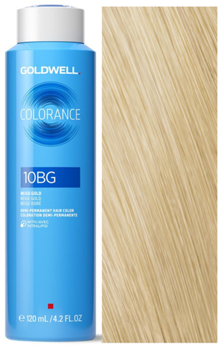 Goldwell Colorance 10BG золотисто-бежевый блондин, 120 мл