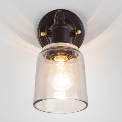 Бра в стиле лофт 70111/1 черный, E27х1