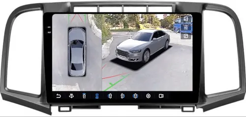 Магнитола для Toyota Venza GV10 2008-2016 (без JBL) - FarCar BX3047M-360 монитор 9.5" 2K QLED на Android 13, Быстрая, CarPlay, 4G SIM-слот, 4 камеры в комплекте