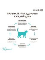Grandorf Sterilised Корм для стерилизованных кошек и котов с четырьмя видами мяса и Бурым рисом, 2 кг