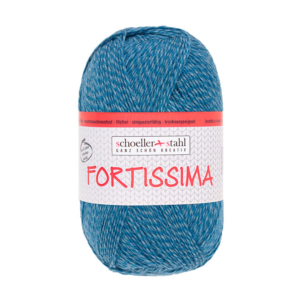 Пряжа Austermann (Аустерманн) Fortissima 100 / уп.5 мот. по 100 г, 420м, синий