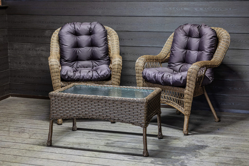Комплект мебели из искусственного ротанга Мэдисон (Medison) Balcony Set с подушками на сидение и спинку