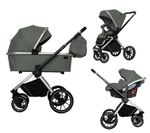 Коляска 3 В 1  Carrello Optima CRL-6504 Nordic Green с окошком