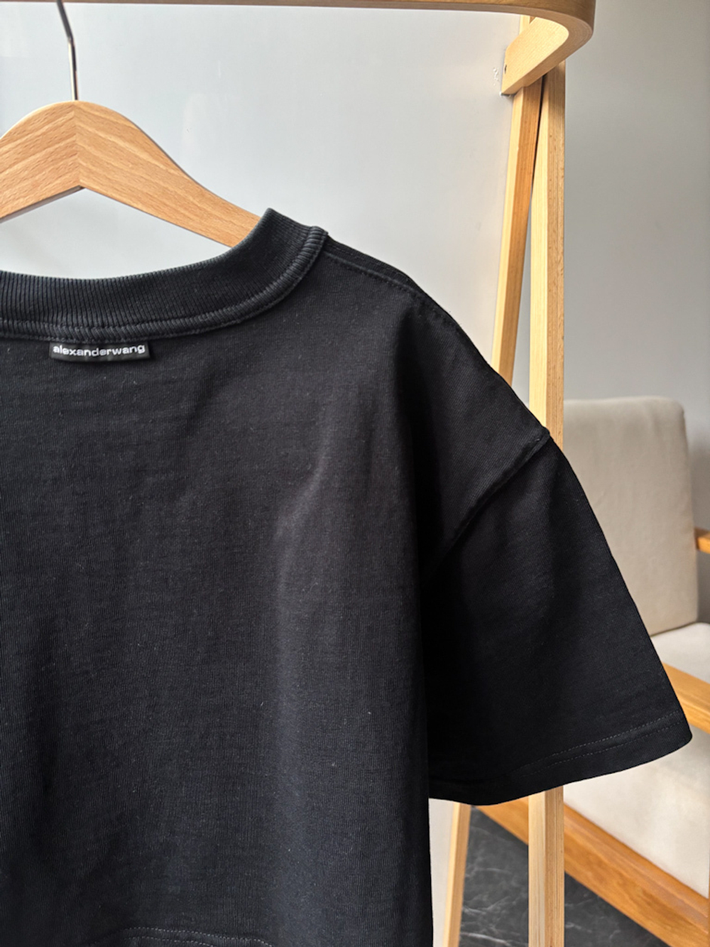 Хлопковая футболка Alexander Wang, M