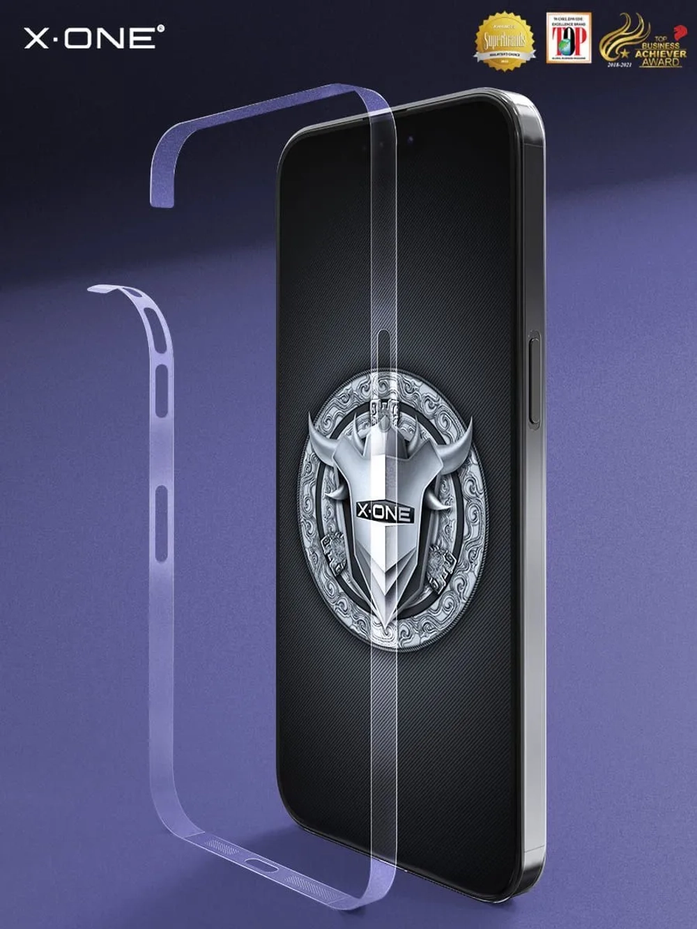 Полимерная защитная пленка iPhone 14 Pro Max X-ONE Frame Protector / защита торцов корпуса и динамиков