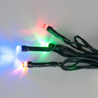 Новогодняя гирлянда нить мульти 10м IP20 400-002 мульти, LED