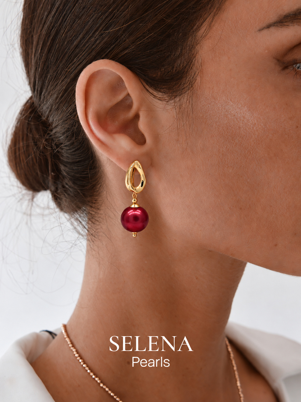 91004669 Серьги Selena Pearls