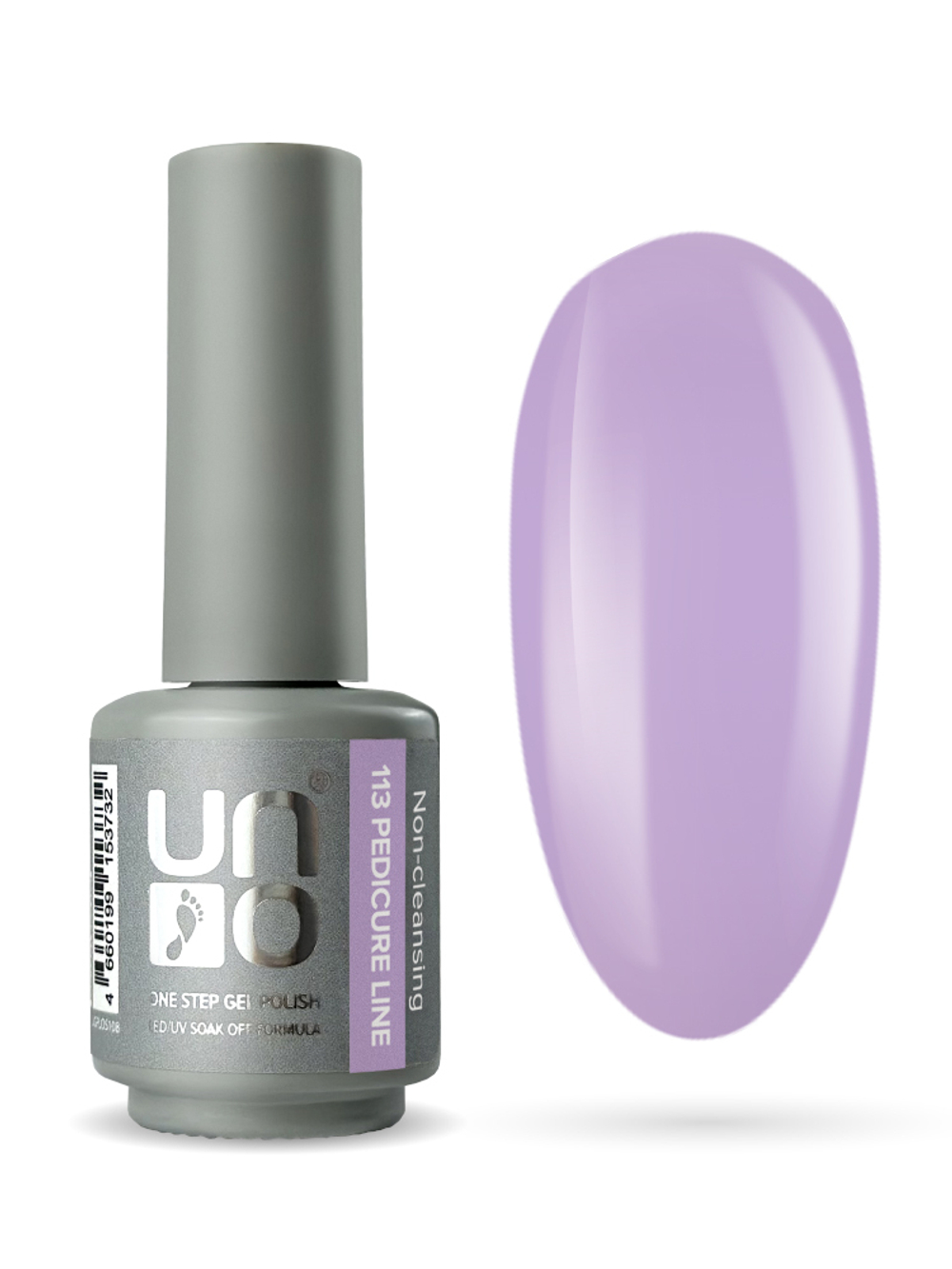 Uno Однофазный гель-лак 113 Pedicure Line, 8мл