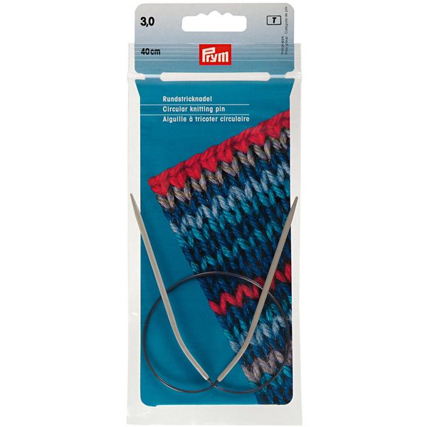 Спицы круговые ⌀3.0 мм, 40 см, 1 шт, Prym 211230