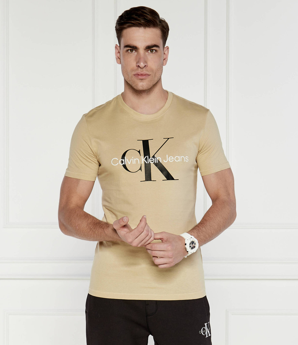 Футболка CALVIN KLEIN JEANS - бежевый(J30J320806)