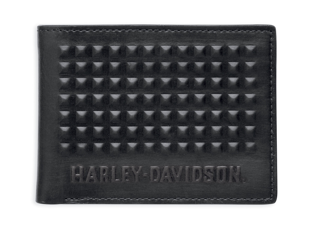 Мужской бумажник Harley-Davidson® черная кожа