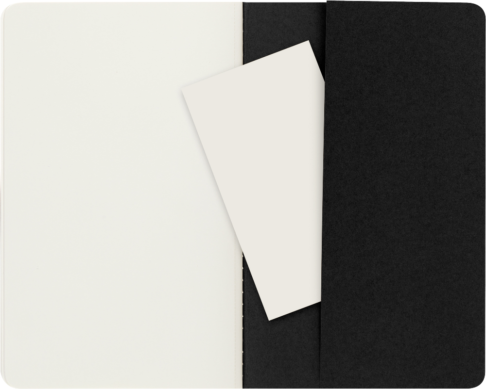 Блокнот Moleskine Cahier Journal (QP318) 13х21 cм нелинованный черный (3 шт.)