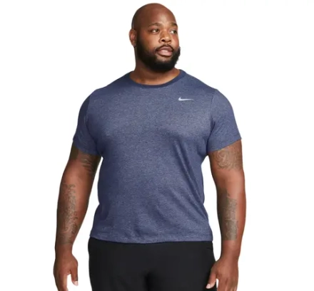 Теннисная футболка Nike Solid Dri-Fit Crew - heather blue
