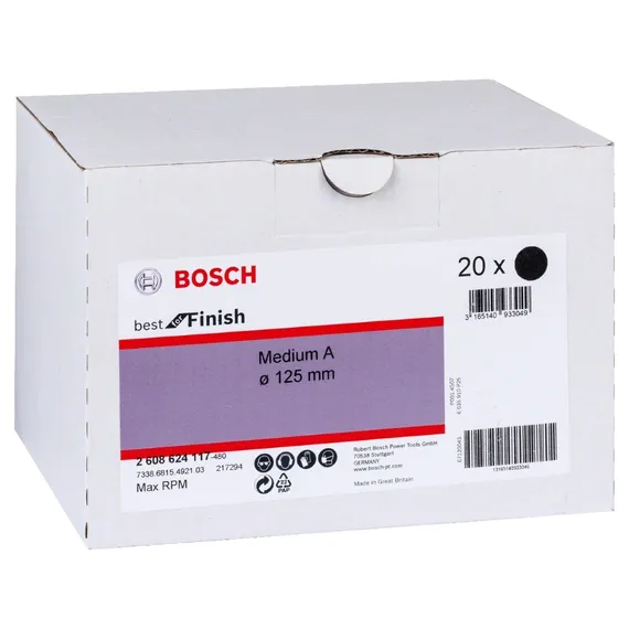 Скотч-брайт Bosch круг темно-красный в упаковке