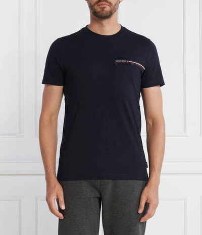 Футболка SMALL CHEST STRIPE MONOTYPE TEE Tommy Hilfiger - темно-синий(MW0MW32595)