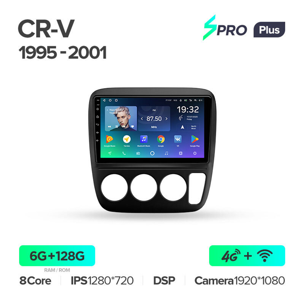 Teyes SPRO Plus 9" для  Honda CR-V 1995-2001