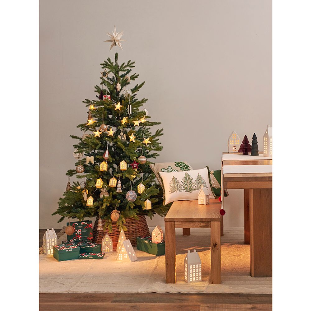 Декор новогодний Honeycomb tree бордового цвета из коллекции New Year Essential, 18 см
