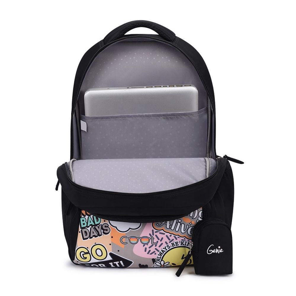 Рюкзак Safari Genie Cool DLX 19 SB Black, 48*33*23 см, 38л, 650 гр., 3отд., мини-косметичка