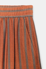 БРЮКИ В ПОЛОСКУ НА ЭЛАСТИЧНОМ ПОЯСЕ — ZARA