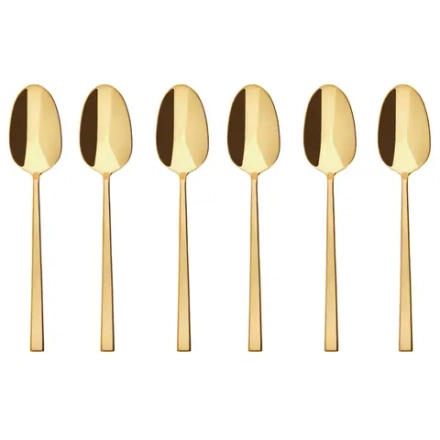 Sambonet Набор из 6 кофейных/чайных ложек Rock PVD PVD Gold 52762GA6