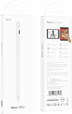 Стилус hoco GM102 Smooth series active anti-mistake touch capacitive pen for iPAD белый