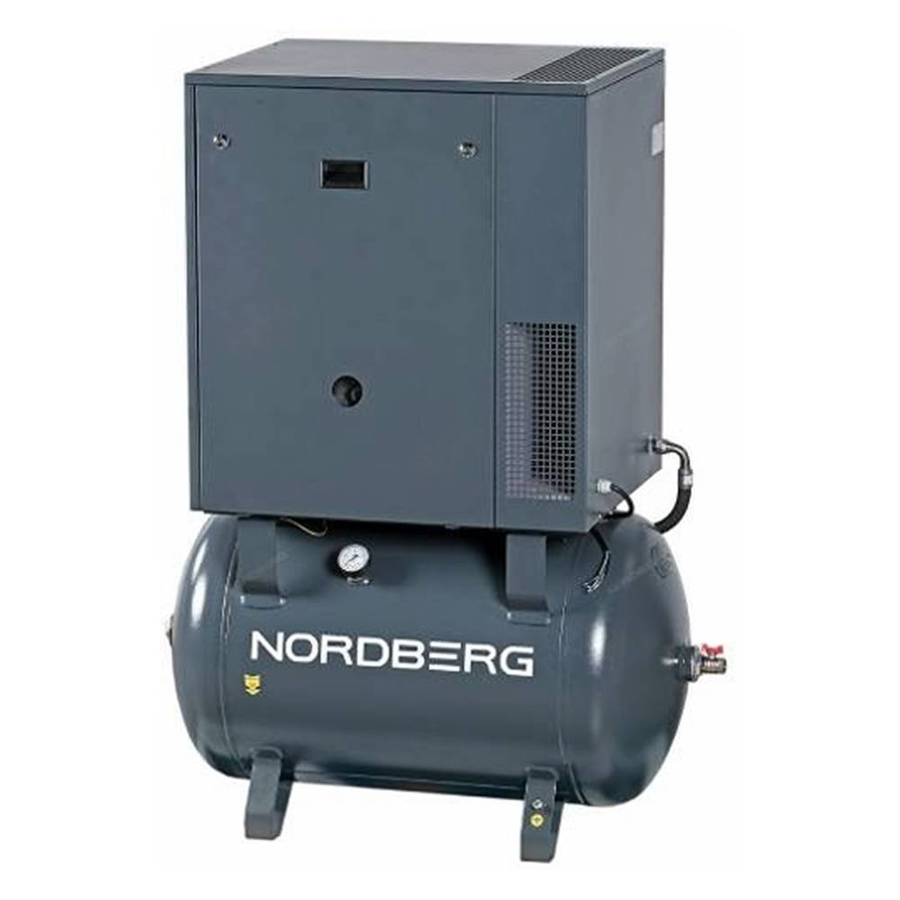 Компрессор винтовой, 7,5кВт, 10Бар, 1000л/мин, без ресивера NORDBERG NCS1000-10