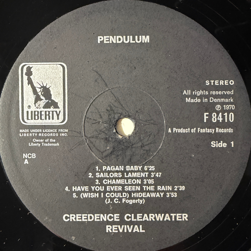 Creedence Clearwater Revival ‎– Pendulum (Дания 1970г.)