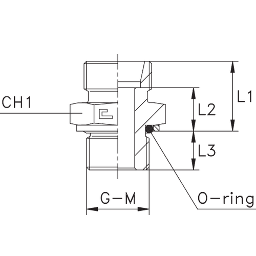 Штуцер FH DS06 BSP 1/4" (корпус)
