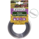 Леска для триммера 2,4мм*15м усиленная квадрат