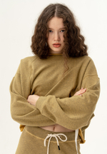 Свитшот оверсайз Bowery NYC Crop Honey