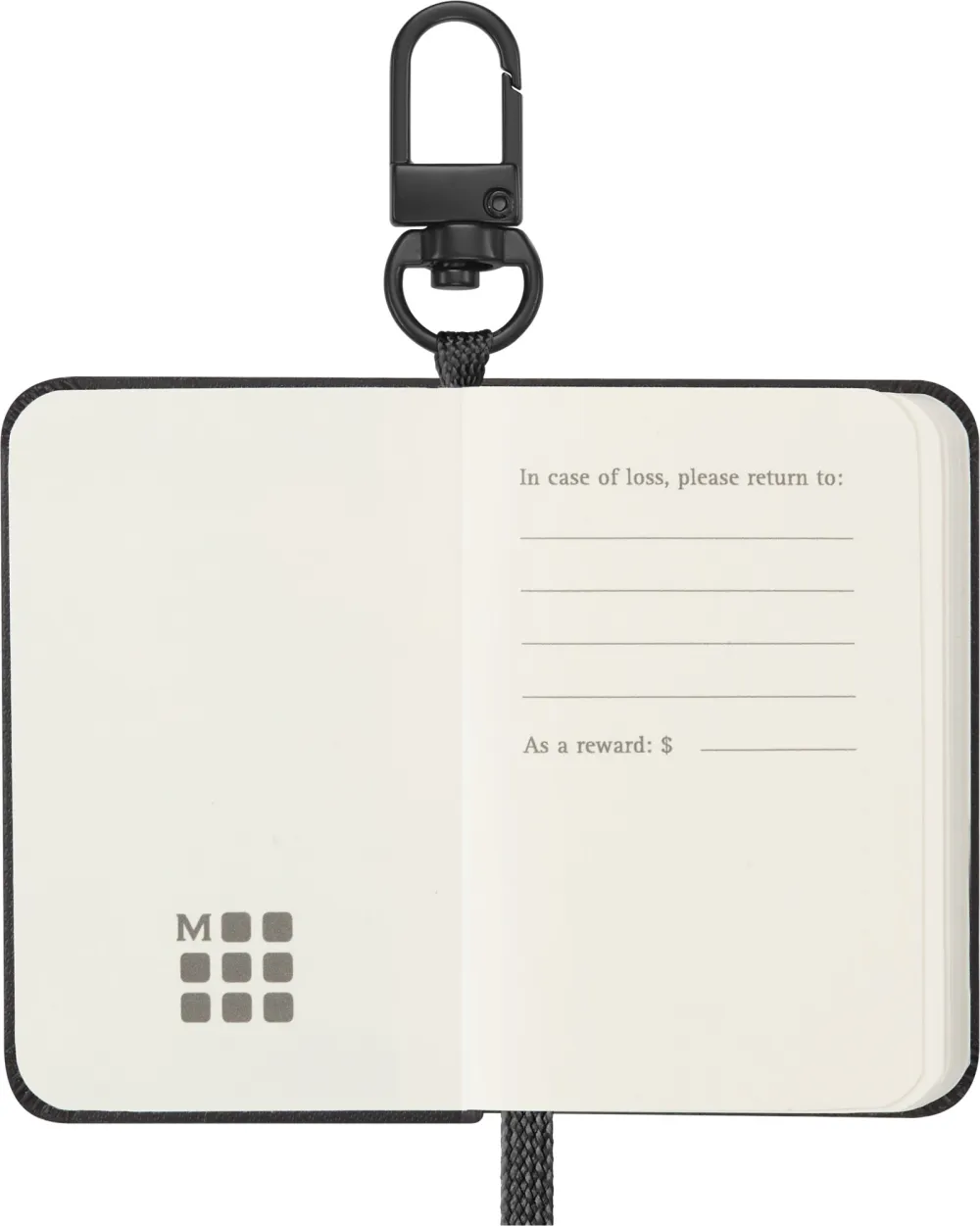 Блокнот-брелок Moleskine CHARM Notebook Mini нелинованный (CHARMQP062) 3