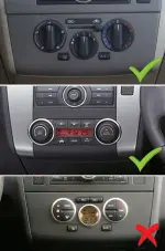 Магнитола для Nissan Tiida C11 2004-2013 (кондиционер/климат с прямоугольным экранчиком, рамка серая) - Teyes LUX ONE ROUND монитор 12.3" 2K QLED на Android 10, Быстрая, CarPlay, 4G SIM-слот