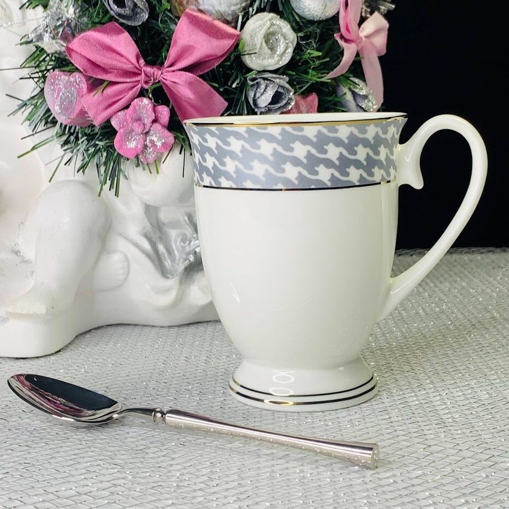 Lenardi 145-400 Кружка 350 мл EARL GREY в под.уп.(х36)Костяной фарфор