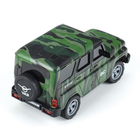 Машина р/у UAZ HUNTER 18 см, свет, камуф, кор. Технопарк
