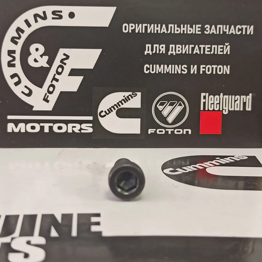 Болт M6X1.00X16 крепления датчика к/вала, р/вала, блока управления двигателем, картера задних шестерен Cummins ISF 2.8/ISF 3.8/ISBe (3906391)