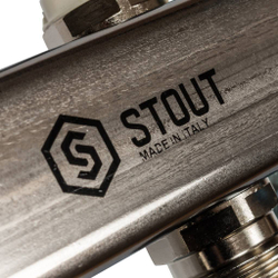 SMS 0923 000007 STOUT Коллектор из нержавеющей стали для радиаторной разводки 7 вых.