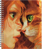 Тетрадь общая  "Anime cats", 96 л., гребень