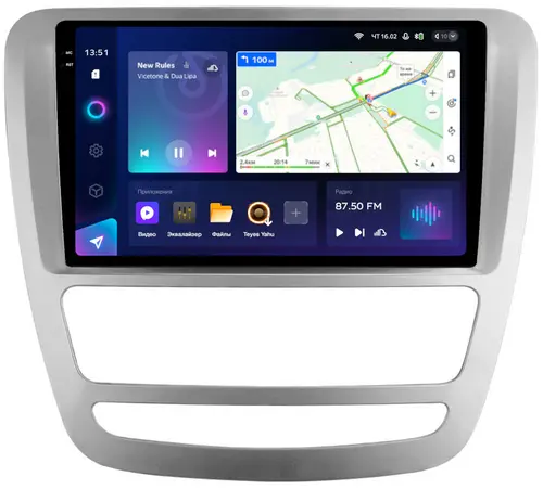 Магнитола для Sollers ST6 (взамен монохром экрана), JAC T6 - Teyes CC3-2K на Android 10, Быстрая, 2K QLED, CarPlay, 4G SIM-слот