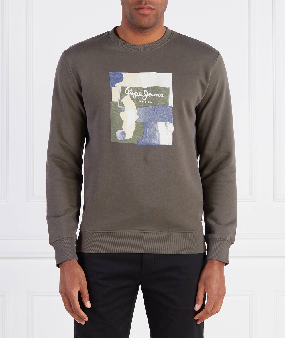 Худи OLDWIVE CREW Pepe Jeans London - хаки(PM582479)