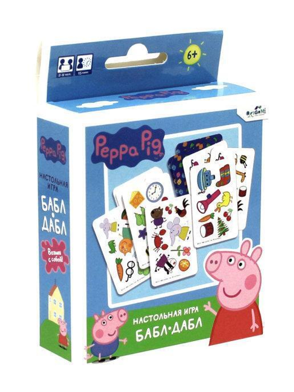 Настольная игра "Свинка Пеппа. Бабл-дабл" (Оригами)