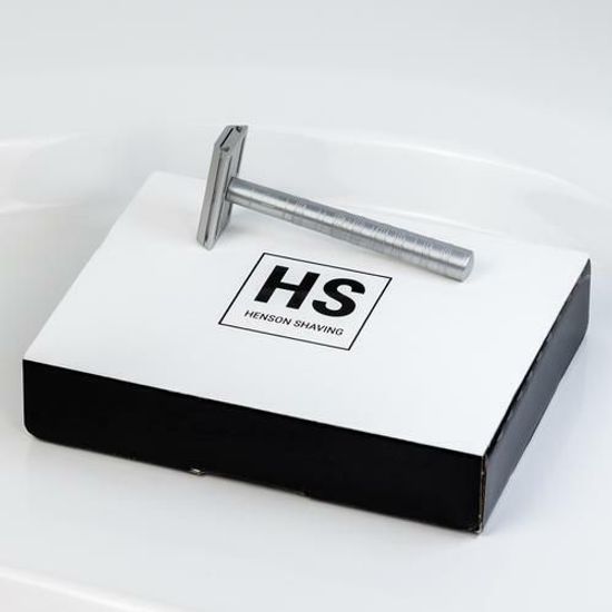Т-образная бритва Henson Shaving AL13, зеленая, Medium