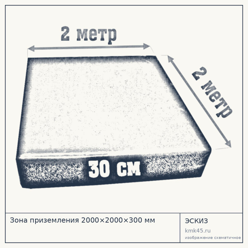 Зона приземления 2000×2000×300 мм — от 19 000 ₽