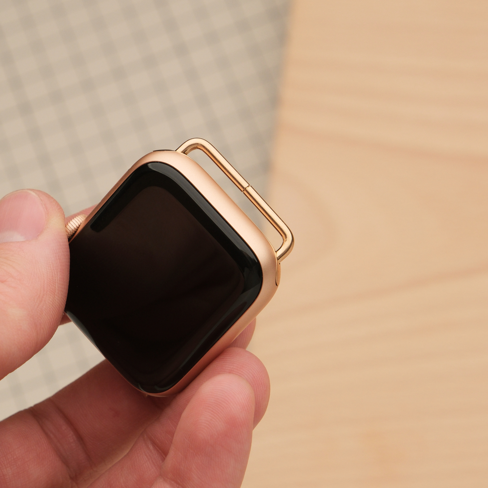 Адаптеры на винтах для Apple Watch, цвет розовое золото