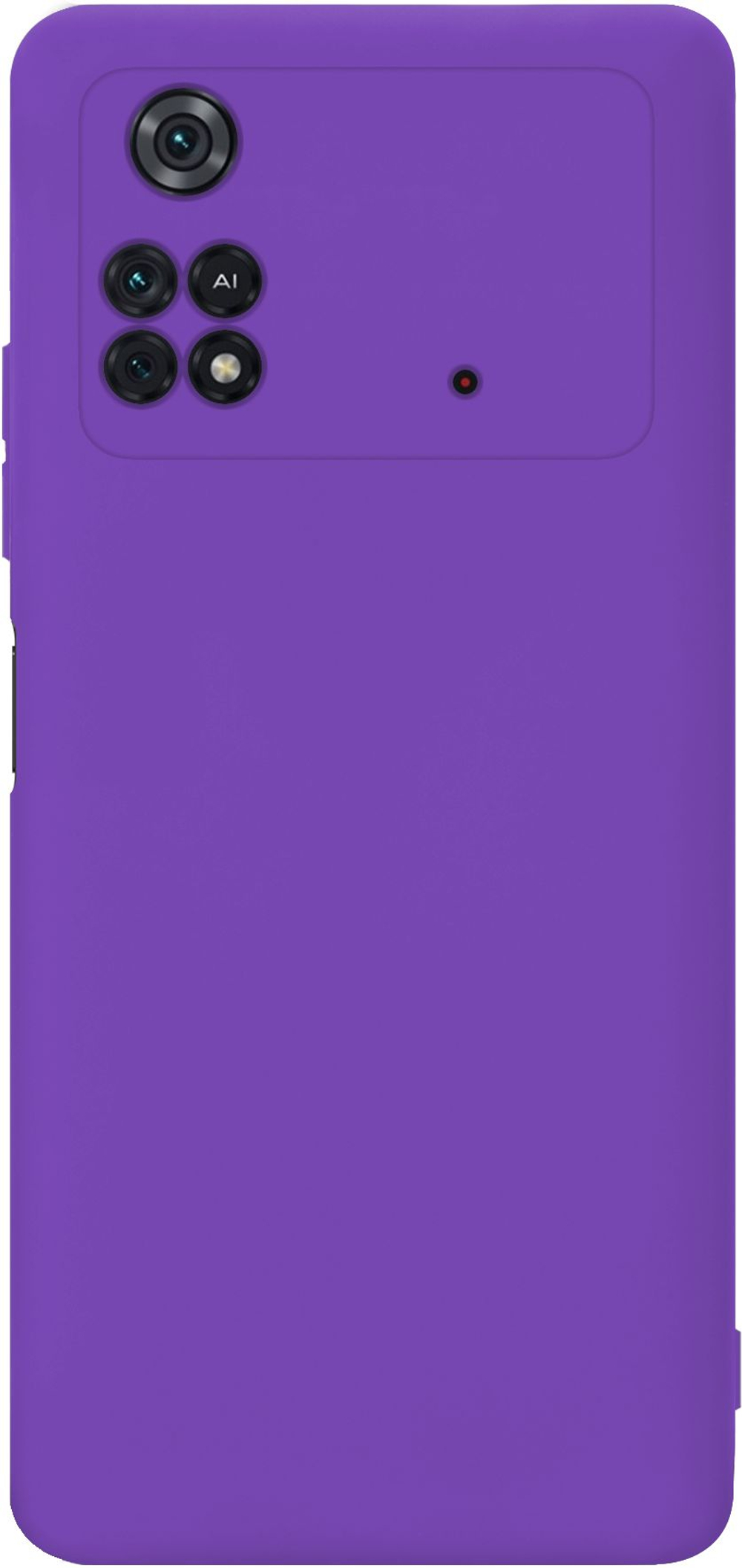 Мягкий Soft Touch чехол из силикона для XIAOMI POCO M4 PRO 4G с бархатной подкладкой